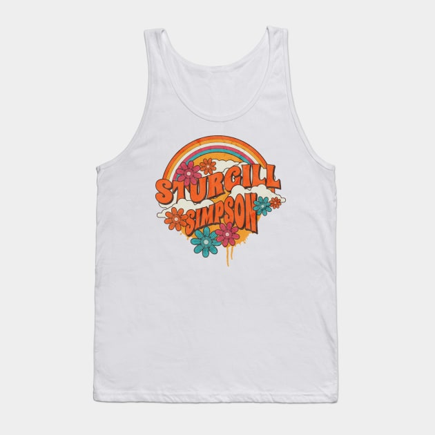 Retro Rainbow - Sturgill Simpson Tank Top by sansxart